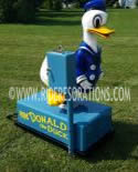 Donald Duck Coin Operated Kiddie Ride For Sale