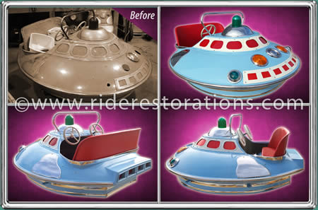 Spaceship Coin Operated Ride | Ride Restorations