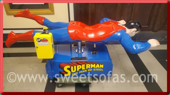 Flying Superman Coin Operated Kiddie Ride