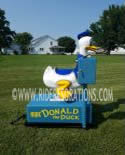 Donald Duck Coin Operated Kiddie Ride For Sale