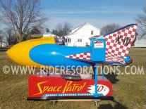 Space Patrol Scout Ship rocket kiddie ride